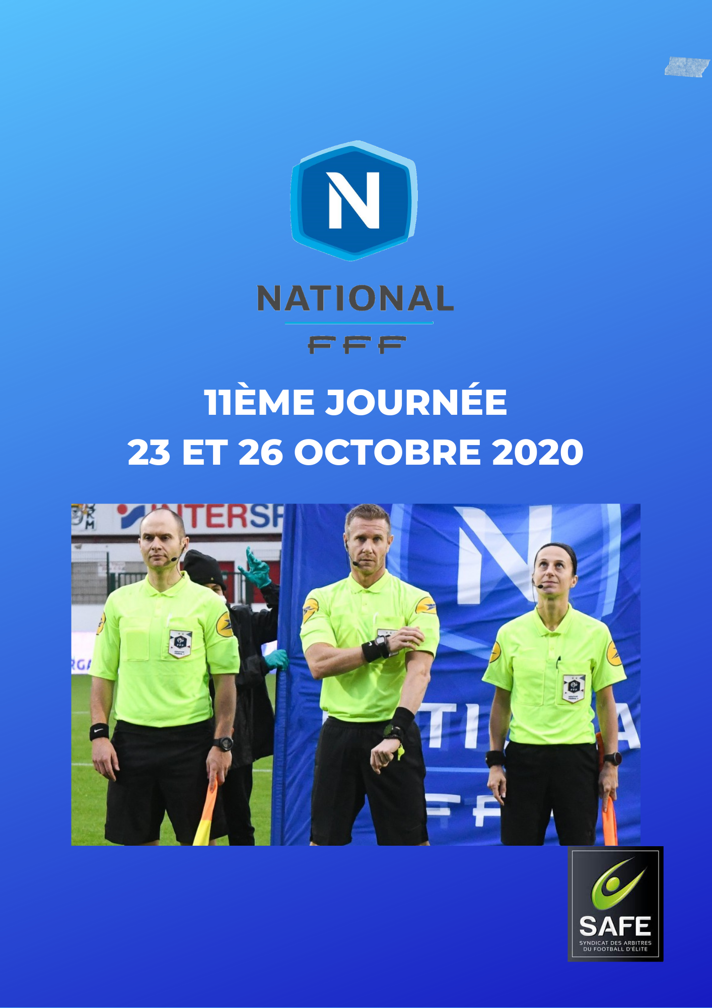 Désignations 11ème journée de National